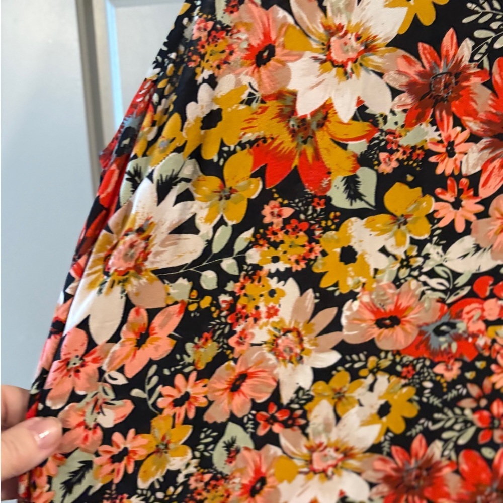 Natural Life Floral Patterned maxi Dress with same pockets L/XL - Picture 5 of 9
